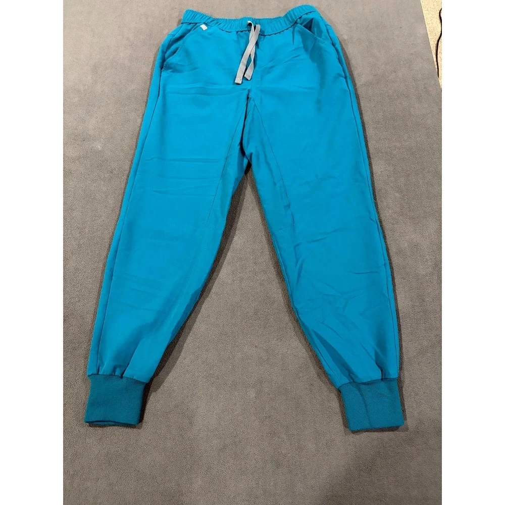 FIGS Technical Collection Jogger Scrub‎ Pants Mens XS/S Blue Drawstring Waist